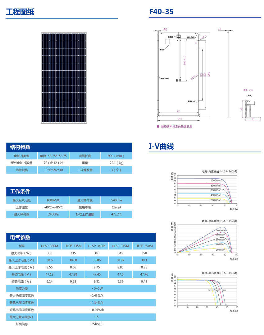 单晶太阳能电池组件